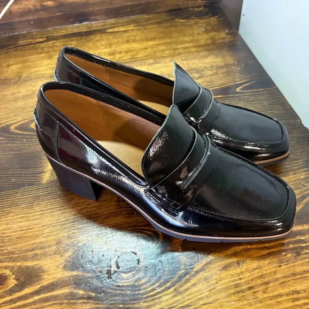 NYDJ Black Heeled‎ Loafers Size 10